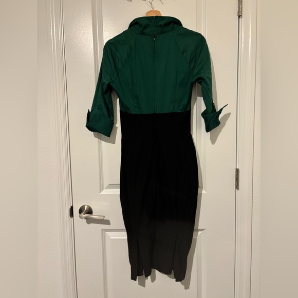 Lauren Dress Pinup Couture Small Green and Black - Picture 3 of 6